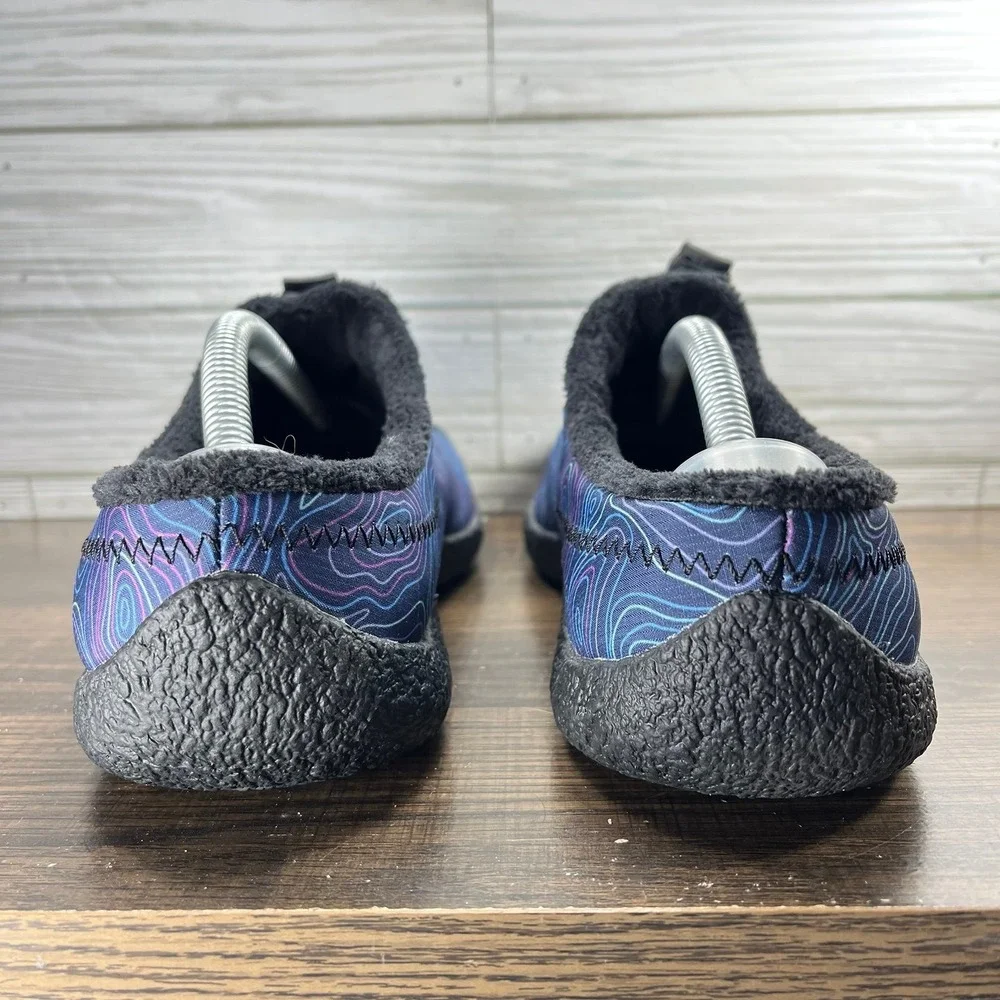 Keen Howser III Slide Topographic Pattern Women's Blue Black Shoes - W 8.5 - Picture 7 of 9